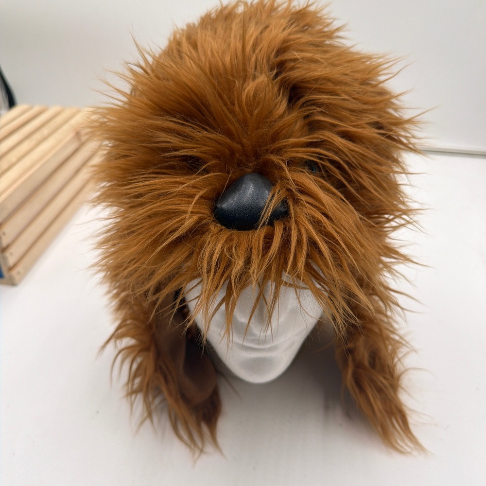 Disney Parks‎ Hat Star Wars Chewbacca Faux Fur Plush Headwear Brown OSFM